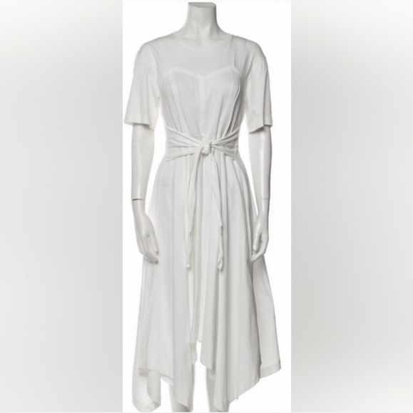 Sandro Tie Front Midi Dress Size FR 38/US 6 - Picture 1 of 9